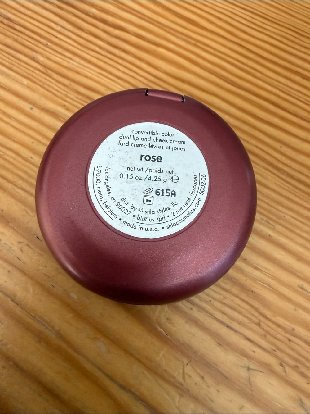 EUC Stila Convertible color, Rose, cream blush compact